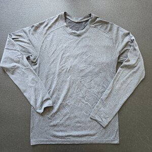 Lululemon Long Sleeve Tee Gray Women's Medium
